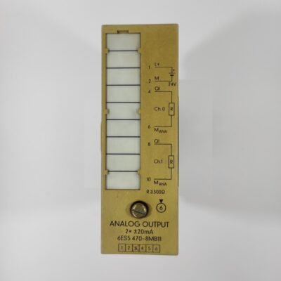 SIEMENS S5 ANALOG OUTPUT 2×20 mA – 6ES5 470-8MB11 – 2 x 20 mA – 6ES5470-8MB11