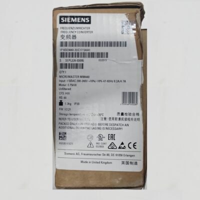 SIEMENS MICROMASTER MM440 – 6SE6440-2UC17-5AA1 – 6SE6 440-2UC17-5AA1 – INVERTER MOTOR