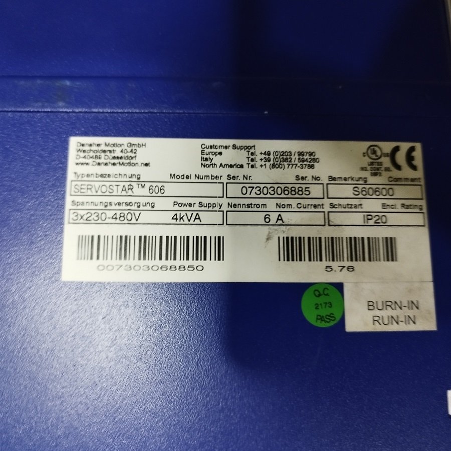 KOLLMORGEN SEIDEL SERVOSTAR 606 - S60600 + MC-600-01 - Imagen 4