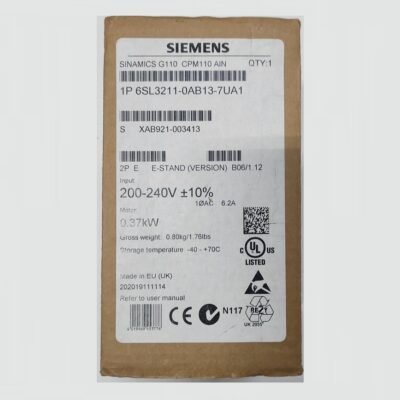 SIEMENS SINAMICS G110 CPM110 AIN – 6SL3211-0AB13-7UA1 – 0,37 KW INVERTER - 6SL3 211-0AB13-7UA1