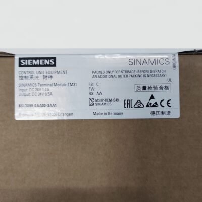 SIEMENS SINAMICS TM31 – 6SL3055-0AA00-3AA1 – 6SL3 055-0AA00-3AA1