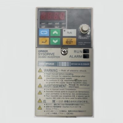 OMRON SYSDRIVE 3G3MV-AB004 – 0,55 KW  AC1PH 230 V – INVERTER MOTOR – 3G3MV AB004