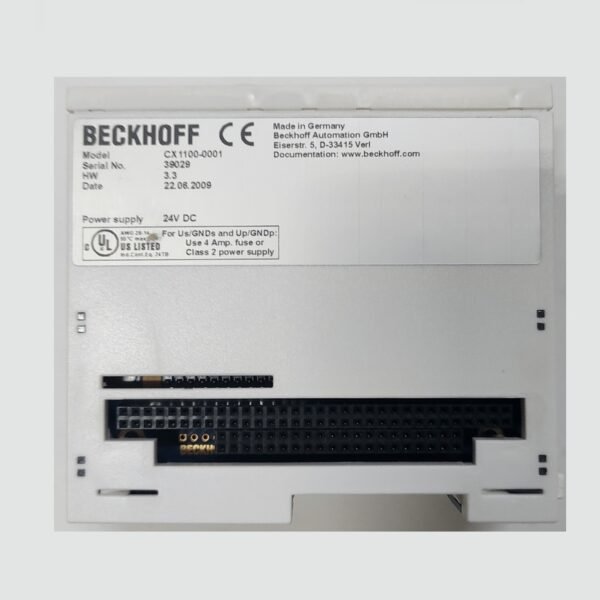BECKHOFF CX1100-0001 – POWER SUPPLY – CX1100 0001 - DasElectrics
