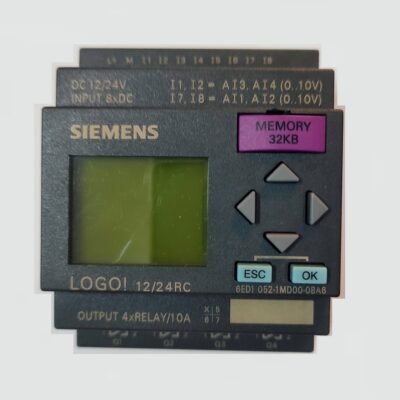 SIEMENS S7 LOGO 12/24RC + MC 32 KB – 6ED1 052-1MD00-0BA6  LOGO 12 / 24 RC – 6ED1052-1MD00-0BA6
