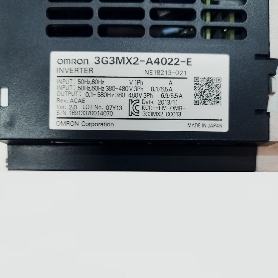 OMRON MX2 INVERTER 2,2 KW – 3G3MX2-A4022-E - 3G3MX2 A4022 E – INVERTER - Imagen 3