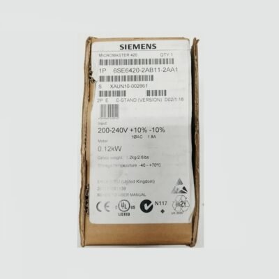 NEW – SIEMENS MICROMASTER 420 – 0,12 KW 230 V AC – 6SE6420-2AB11-2AA1 – 6SE6 420-2AB11-2AA1