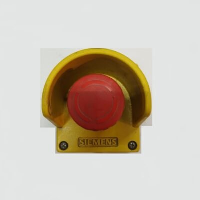 SIEMENS BOX 3SB3 METAL + BOTON PARADA DE EMERGENCIA – STOP EMERGENCY
