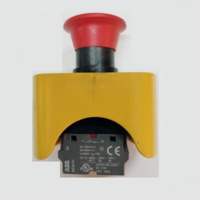 BLOQUE BOTON PARADA DE EMERGENCIA + 2 x ABB MCB-01 – STOP EMERGENCY