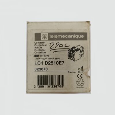 NEW - TELEMECANIQUE LC1 D2510E7 – CONTACTOR 11 KW – SCHÜTZ LC1 D2510 E7