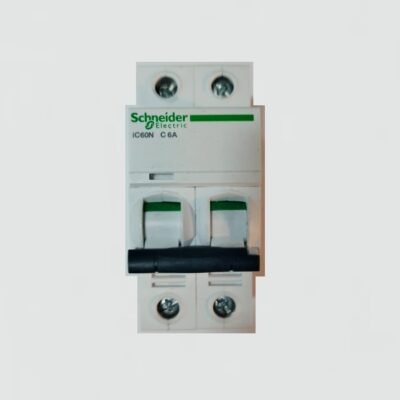 SCHNEIDER INTERRUPTOR MAGNETOTERMICO IC60N C 6A CIRCUIT BREAKER 2 POLOS