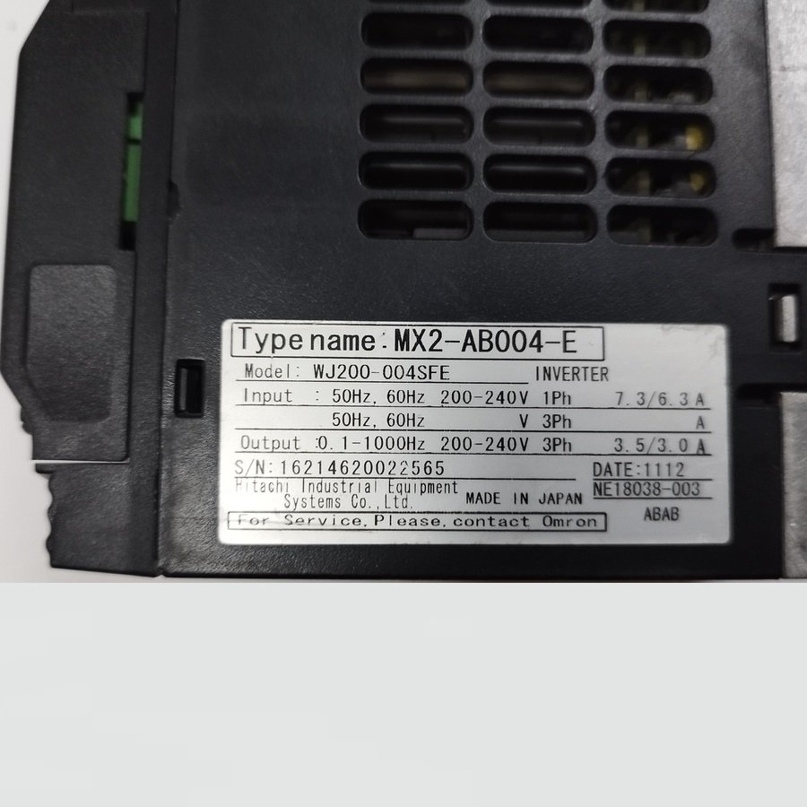 OMRON MX2 INVERTER 0,4 KW – MX2-AB004-E – WJ200-004SFE – MX2 AB004 E - Imagen 3