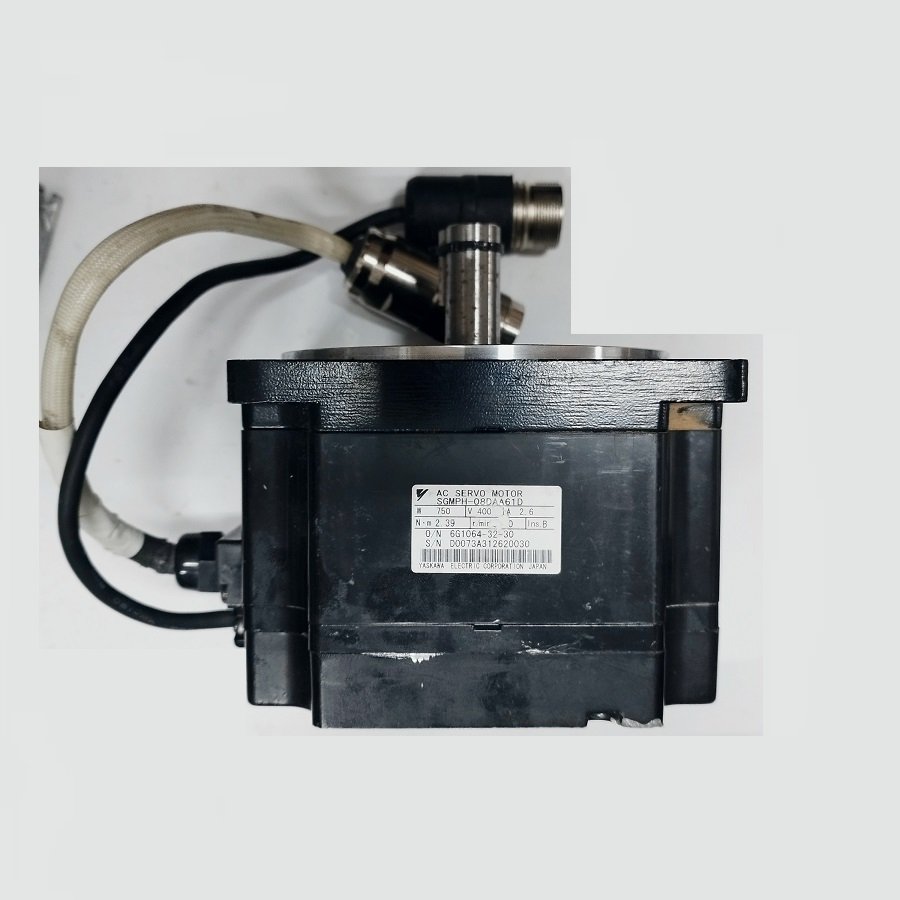 YASKAWA SGMPH-08DAA61D – 750 W – 3000 RPM – AC SERVO MOTOR OMRON SGMPH 08DAA61D