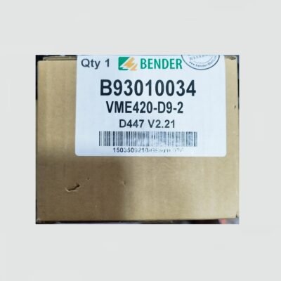 BENDER RELE DE TENSION VOLTAJE VME420 VME420-D9-2 D447 V2.22 B93010034