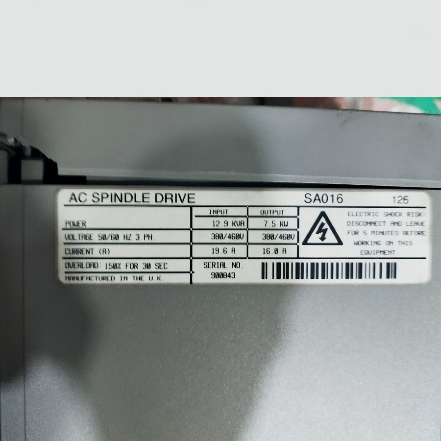SA016 126 CONTROL TECHNIQUES AC SPINDLE DRIVE - Imagen 4