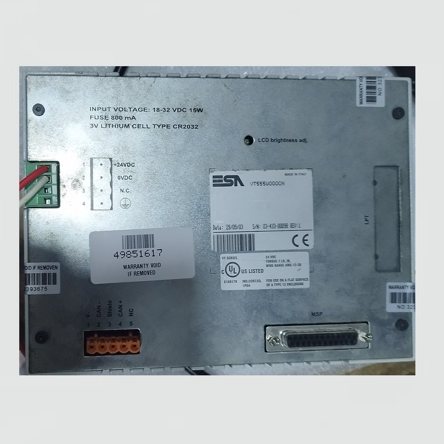 ESA VT555W REV: 1 – VT555W000CN – VT 555W 000 CN - Imagen 4