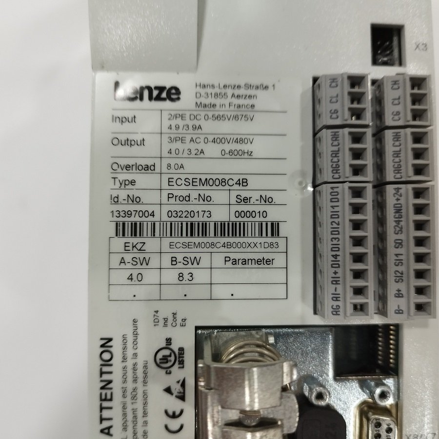 LENZE ECSEM008C4B – ECSEM008C4B 000XX1D83 - Imagen 2